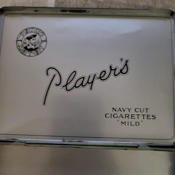 Player's Navy Cut "Mild" Flat 50 Cigarette Tobacco Tin Box - Picture 6 of 6